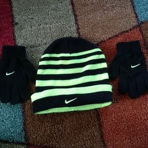 Nike beanie and gloves